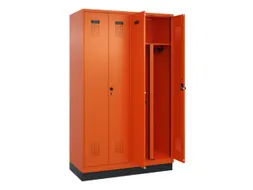 PBM-locker,HxBxD 1950x1200x500mm,4vak,vak B 300mm,draaigrendel