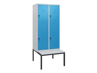 Dubbeldekse dekenkist,HxBxD 1950x800x815mm,2x2vak.,vak B 400mm - 1