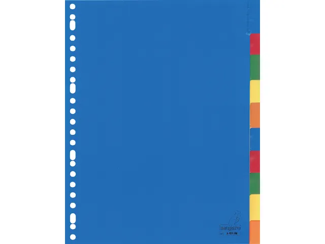 Tabbladen Kangaro 23-gaats A410FM 10-delig+venster Assorti PP
