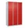 dubbeldekse locker,HxBxD 1850x1200x500mm,3x2vak.,vak B 400mm,cil.-slot