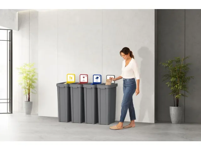 Vepa Bins SmartSort Recycling afvalbak 70 liter Grijs (excl. deksel)