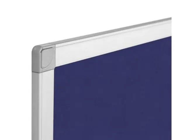 Textielbord Met Aluminium Frame 90x60Cm Blauw Vilt