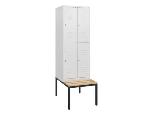 Dubbeldekse dekenkist,HxBxD 1950x600x815mm,2x2vak.,vak B 300mm