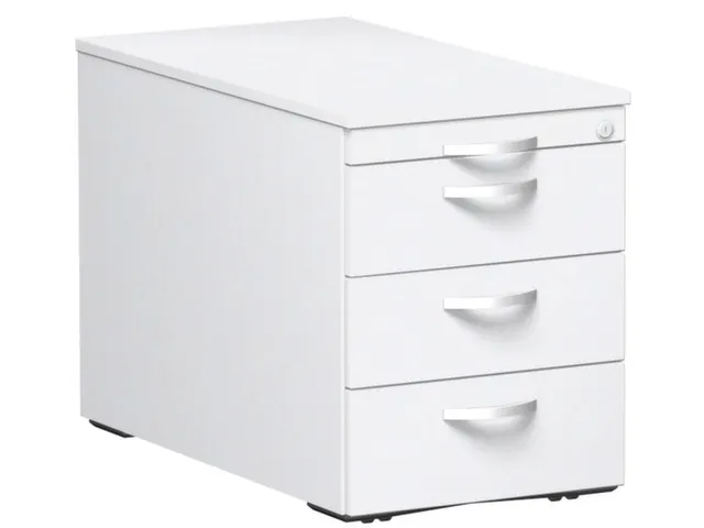 mobiel ladeblok,HxBxD 570x430x800mm,4lade(n),centr. vergrendeling,wit