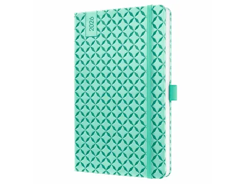 Weekagenda Flair A5 2026 (NL/FR/EN/DU) Mint Green Hardcover