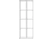 armoire multicases,HxlxP 1850x800x500mm,RAL7035,face avant RAL5012