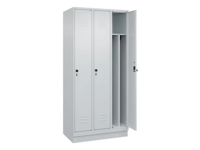 locker voor scheiding van kleding,HxBxD 1950x900x500mm,3vak