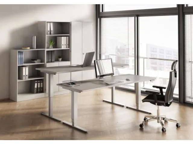 Av. régl. él. hauteur bureau assis/debout,HxlxP 730-1190x1800x800mm