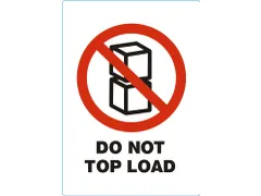 Etiket DO NOT TOP LOAD 500 etiketten Rol 74x105mm