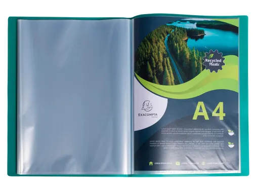 Porte-vues Opak recy clé A4 60 vues ass.