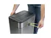 9504094 Afvalbak +voetpedaal MAULwing 40L edelstaal 45.6x27.7x66.7cm
