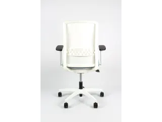 Bureaustoel EN1335 Linea Tekna White 01 l.blauw/wit met 3D armleuning - 4