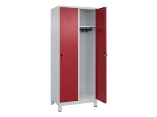 locker,HxBxD 1950x800x500mm,2vak,vak B 400mm,draaigrendel,voeten - 2