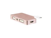 Usb-c 4 In 1 Video Adapter Rose Gold Goud
