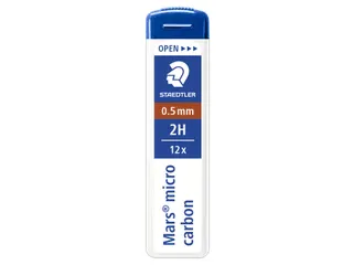Potloodstift Staedtler Mars Carbon Micro 0.5mm 2H 12 stuks - 2