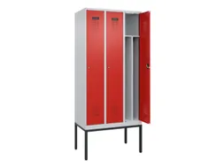 locker voor scheiding van kleding,HxBxD 2120x900x500mm,3vak