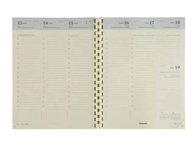 Agenda 2027 Brepols Timing Palermo 7dagen/2pagina's spiraal zwart