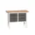 werkbank,HxBxD 830-930x1250x600mm,multiplexblad,uitrusting: 6lades