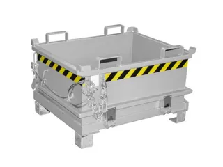 mini-bodemklepcontainer,HxLxB 625x800x1000mm,0,24m³,inrijbeugel,staal - 1