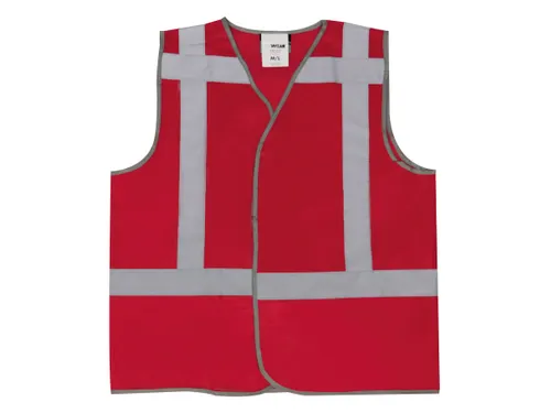 M-Wear 0178 verkeersvest RWS Fluo Rood Maat 3XL/4XL