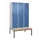 locker met bank,HxBxD 2120x1200x815mm,3vak,vak B 400mm,draaigrendel