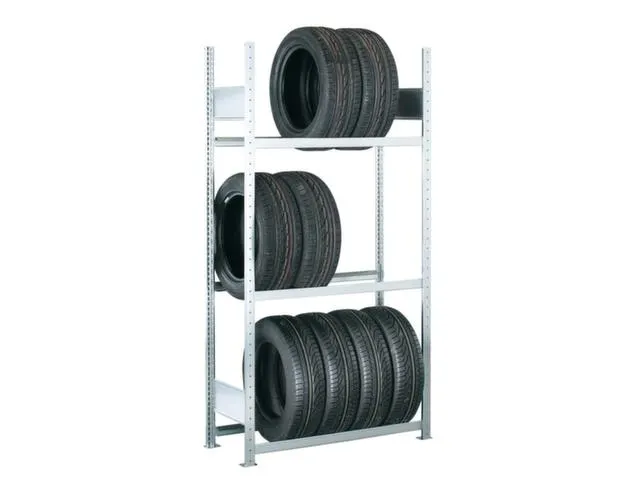 Bandenstelling aanbouwveld HxBxD 2000x1006x400mm vaklast 150kg 3etages