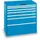Ladenkast Key 1000x1023x725mm 7laden 75kg Vu Ral5012