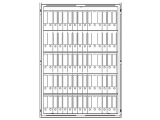 Stalen Kantoorkast 1867x1334mm S2 Lfs 30 P Kleur Ral 7024 - 5
