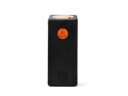 Afvalbak 90 liter EarthBin zwart oranje