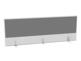 opzetpaneel,v. bureau,aanbouw achter,B 1600mm,Bl-wit,BN8078-grijs - 1