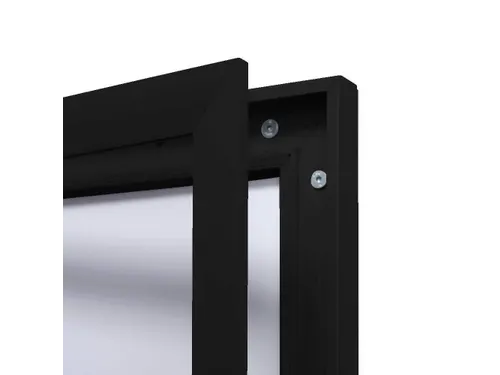 Vergrendelbaar Mededelingenbord Indoor/ Outdoor 4xA4 Zwart