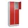 lockerkast,HxBxD 1950x800x500mm,2x3vakken,vak B 400mm,cil.-slot,sokkel