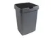 Afvalbak Delta klepdeksel 25 Liter grijs Zwart