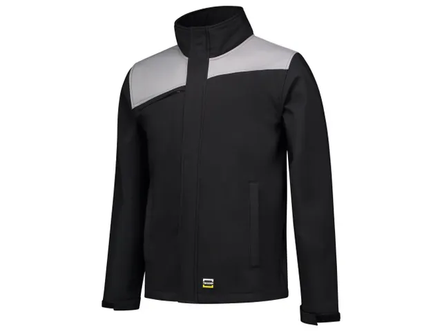Tricorp Bicolor 402021 softshell, zwart/grijs, maat 2XL, per stuk