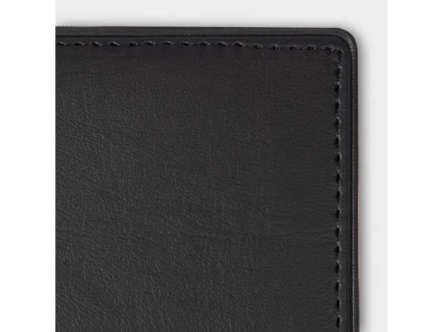 Porte-blocs version cuir noir A4