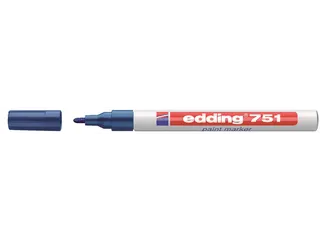 Viltstift edding 751 lakmarker rond blauw 1-2mm - 1
