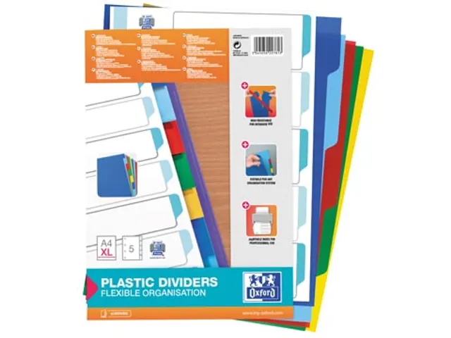 tabbladen A4 XL PP 11-gaatsperforatie onbedrukt