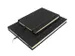 Carnet alphabet Kangaro A5 A-Z couverture rigide en lin noir, 208 page
