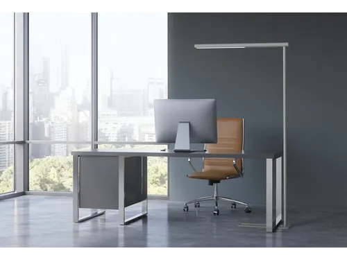 Vloerlamp MAUL Jet LED hoog 195cm aluminium