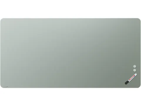 Mat Glasbord 100x200cm Sage Green Ronde Hoeken