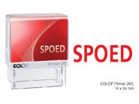 Woordstempel Colop Printer 20 spoed rood