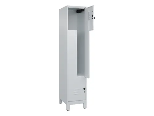 Z-garderobekast,HxBxD 1950x400x500mm,vak B 200/400mm,draaigrendel