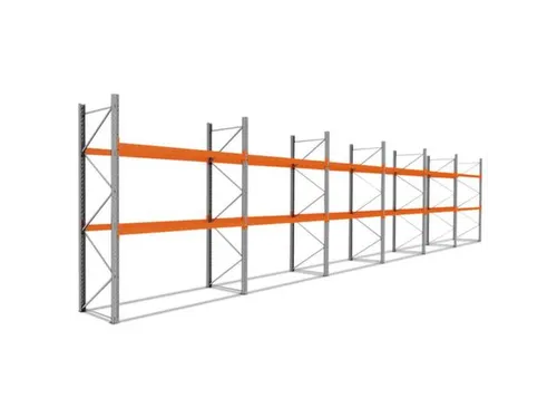 palletstelling,basis+5xaanbouw,HxBxD 3360x16900x1100mm,vakl. 3000kg