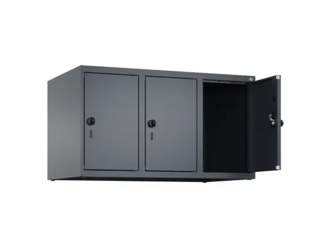 opzetkast,v. locker,3vak.,vak B 300mm,HxBxD 500x900x500mm,draaigrendel