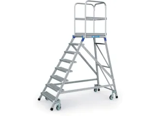 Bordestrap Aluminium Bordes 1920x 600x 800mm 8treden Rooster - 4