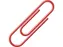 Paperclips Alco 26mm rond doos a 100 stuks rood