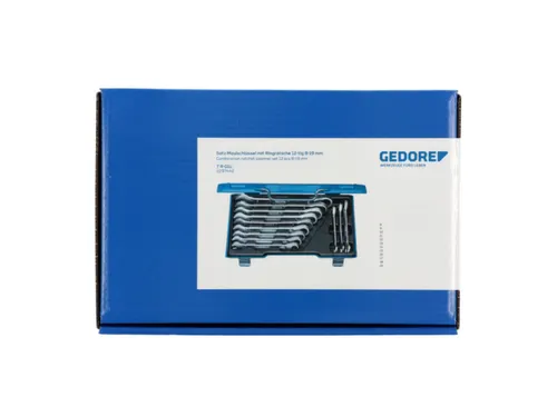 GEDORE 7 R-012 Set steeksleutels met ringratel 12stuks 8-19mm