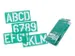 Lettersjabloon Linex hoofletters/letters/cijfers 100mm