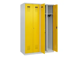 locker voor scheiding van kleding,HxBxD 1850x1200x500mm,4vak