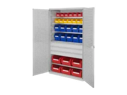 Ruime Bakkenkast 1950x1130x590mm 3laden 30 Magazijnbakken Geperf
